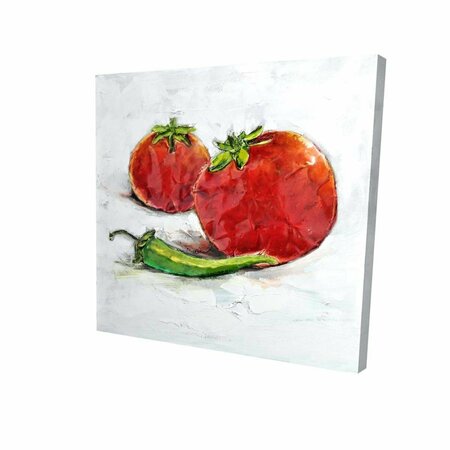 FONDO 32 x 32 in. Tomatoes with Jalape O-Print on Canvas FO2792635